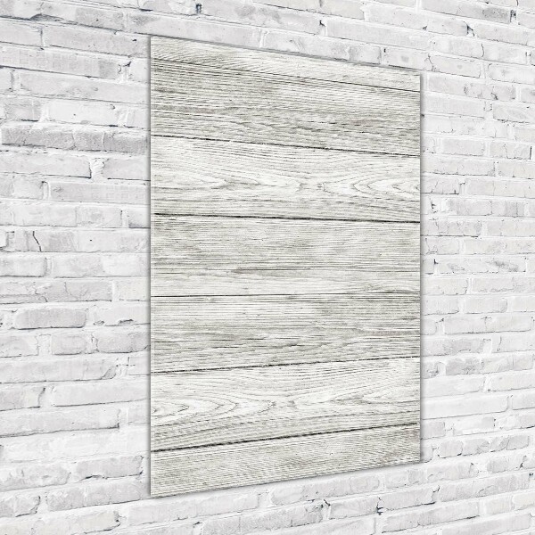 Quadro stampa su vetro verticale Sfondo in legno