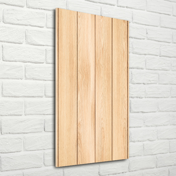 Quadro vetro verticale Sfondo in legno