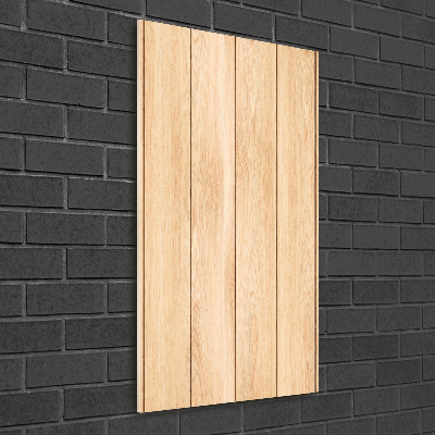 Quadro vetro verticale Sfondo in legno