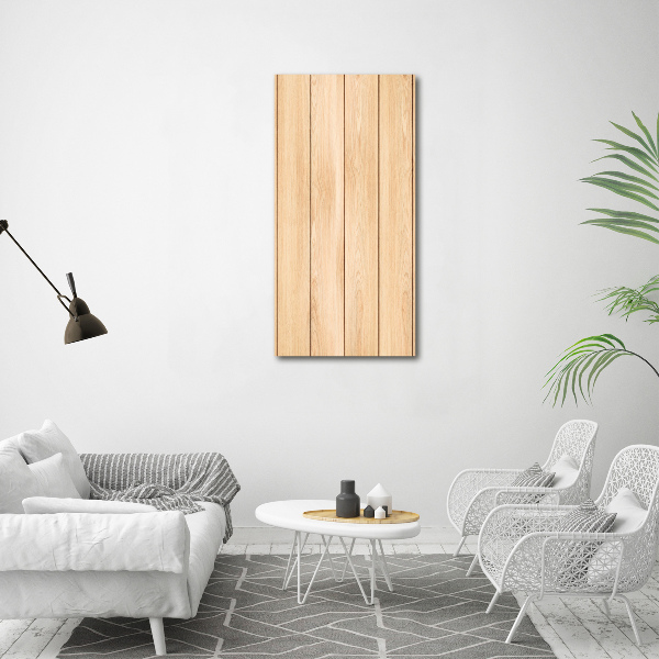 Quadro vetro verticale Sfondo in legno