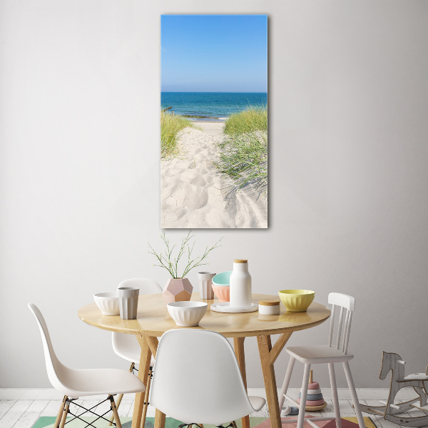 Quadro vetro verticale Dune costiere