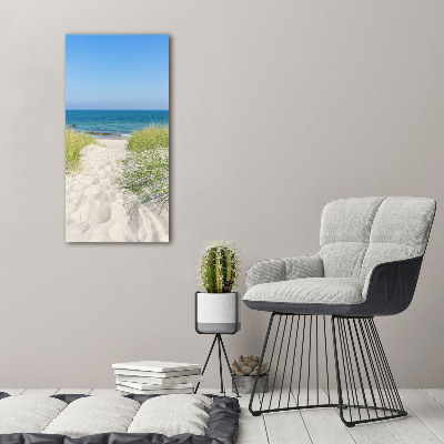 Quadro vetro verticale Dune costiere
