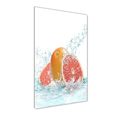 Quadro stampa su vetro verticale Pompelmi