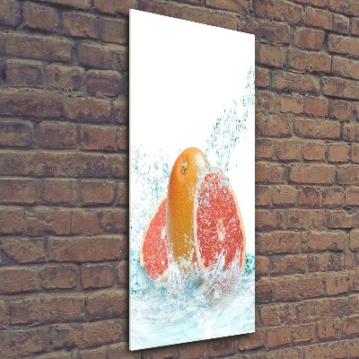 Quadro stampa su vetro verticale Pompelmi