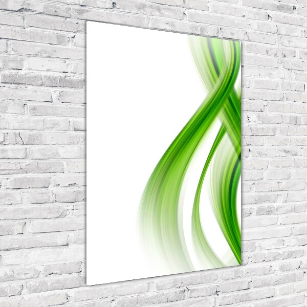 Quadro in vetro verticale Onda astratta