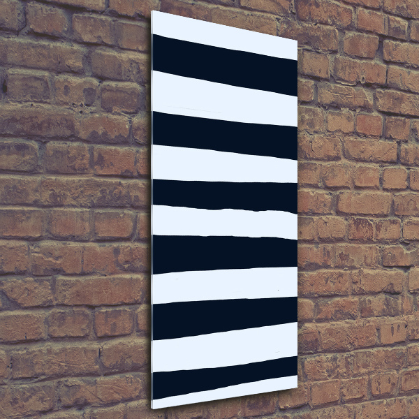 Quadro di vetro verticale Sfondo a righe