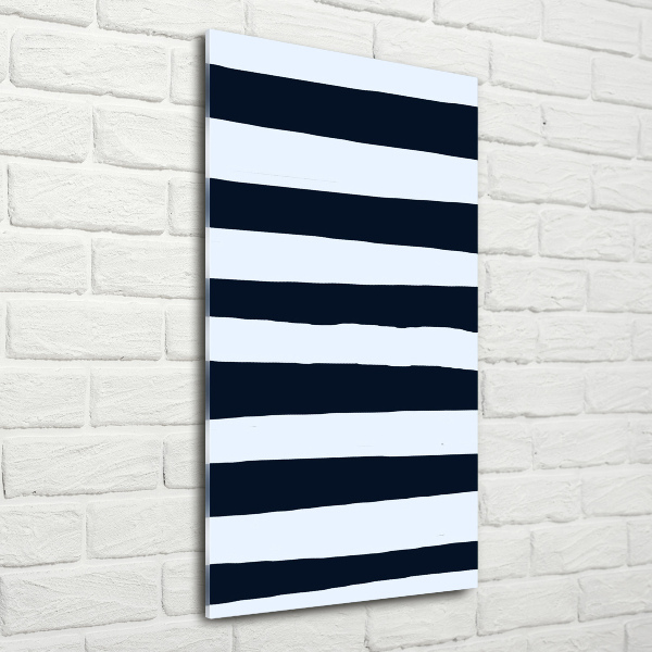Quadro di vetro verticale Sfondo a righe