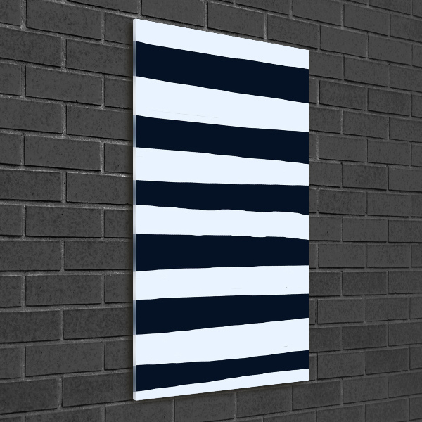 Quadro di vetro verticale Sfondo a righe
