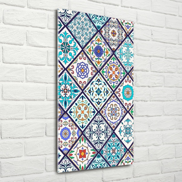 Quadro stampa su vetro verticale Piastrelle in ceramica