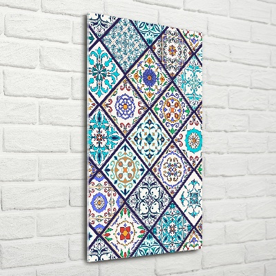 Quadro stampa su vetro verticale Piastrelle in ceramica