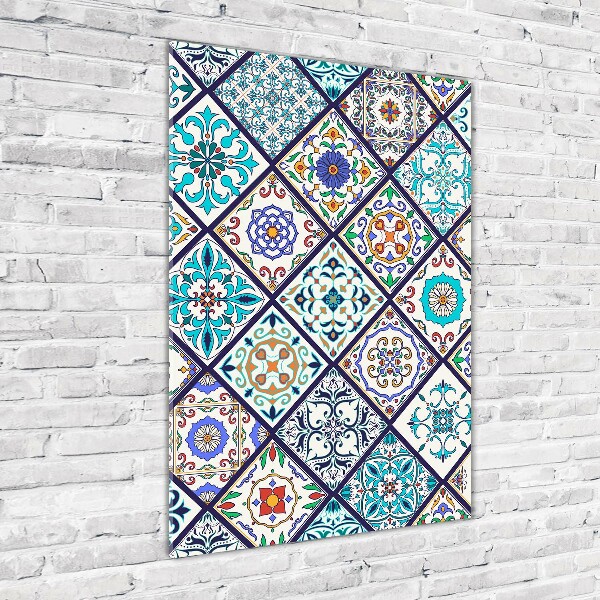 Quadro stampa su vetro verticale Piastrelle in ceramica