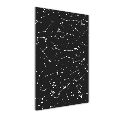 Quadro stampa su vetro verticale Costellazione