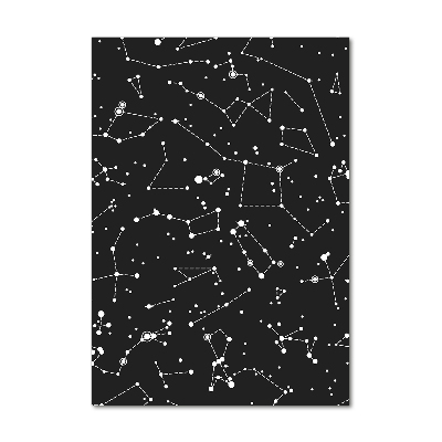 Quadro stampa su vetro verticale Costellazione