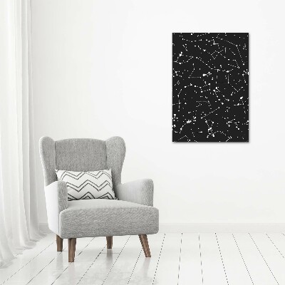 Quadro stampa su vetro verticale Costellazione