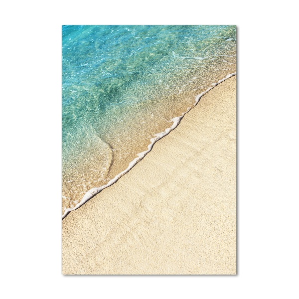 Quadro in vetro verticale Onda marina