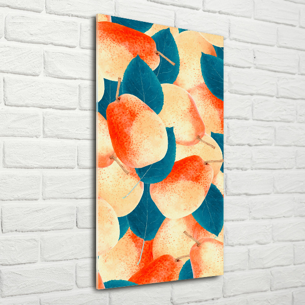 Quadro di vetro verticale Pere