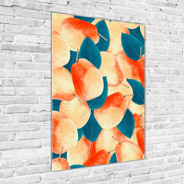 Quadro di vetro verticale Pere