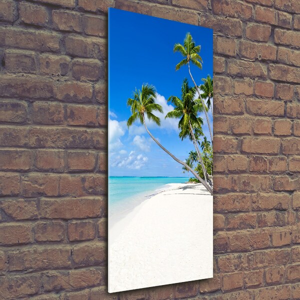 Quadro vetro verticale Spiaggia tropicale