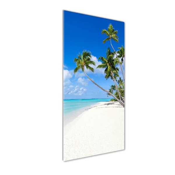 Quadro vetro verticale Spiaggia tropicale