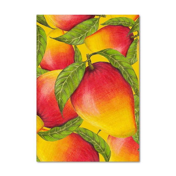 Quadro stampa su vetro verticale Mango