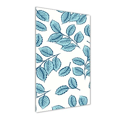 Quadro stampa su vetro verticale Foglie