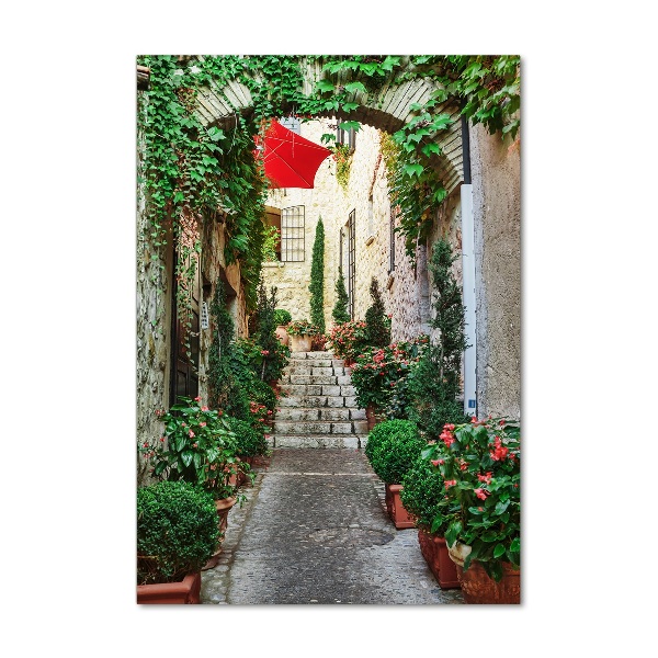 Quadro vetro verticale Le strade di Francia