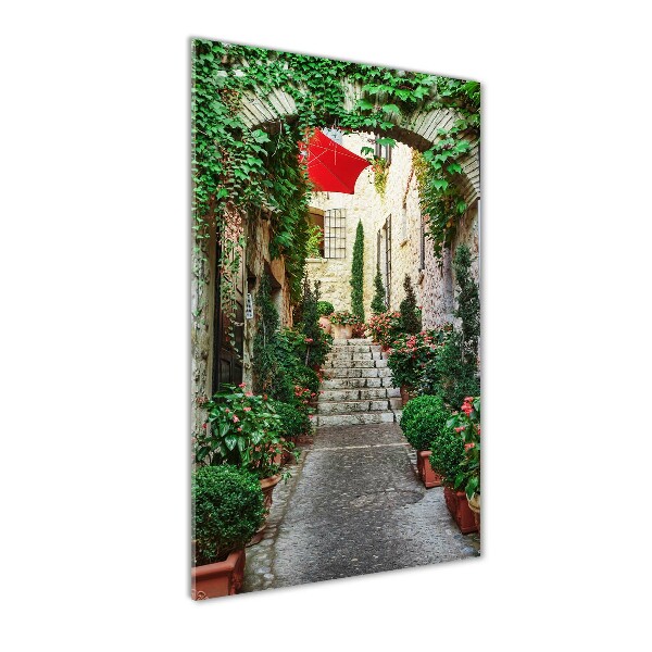 Quadro vetro verticale Le strade di Francia