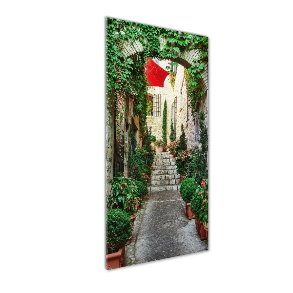 Quadro vetro verticale Le strade di Francia