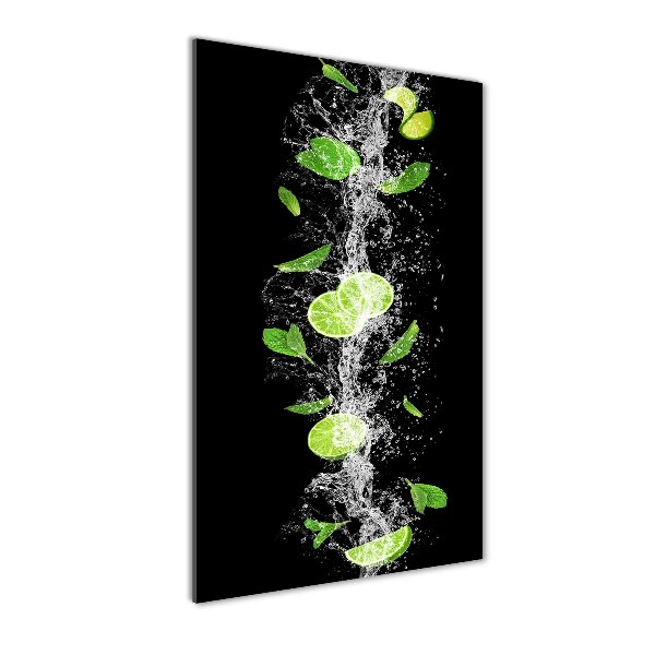 Quadro vetro verticale Lime