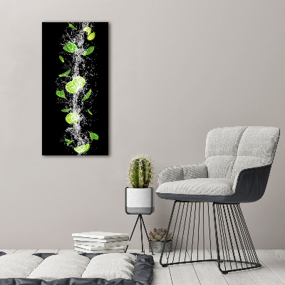 Quadro vetro verticale Lime