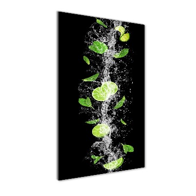 Quadro vetro verticale Lime