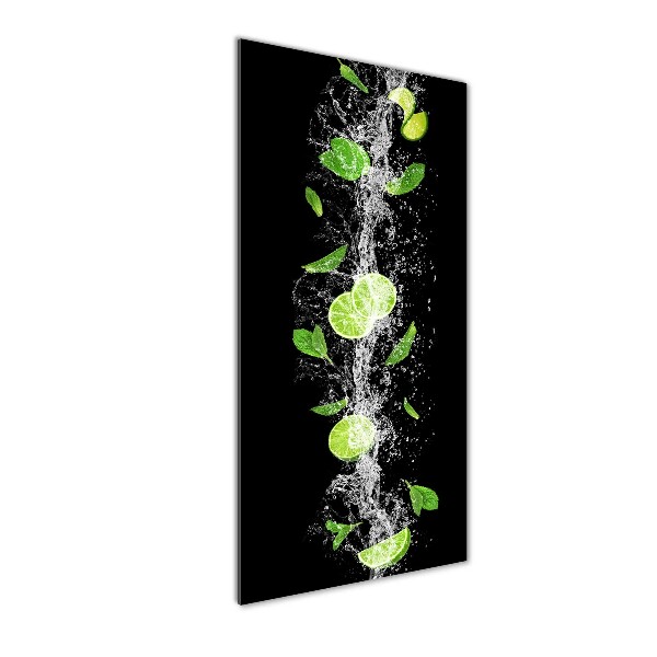 Quadro vetro verticale Lime