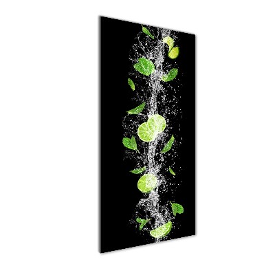 Quadro vetro verticale Lime