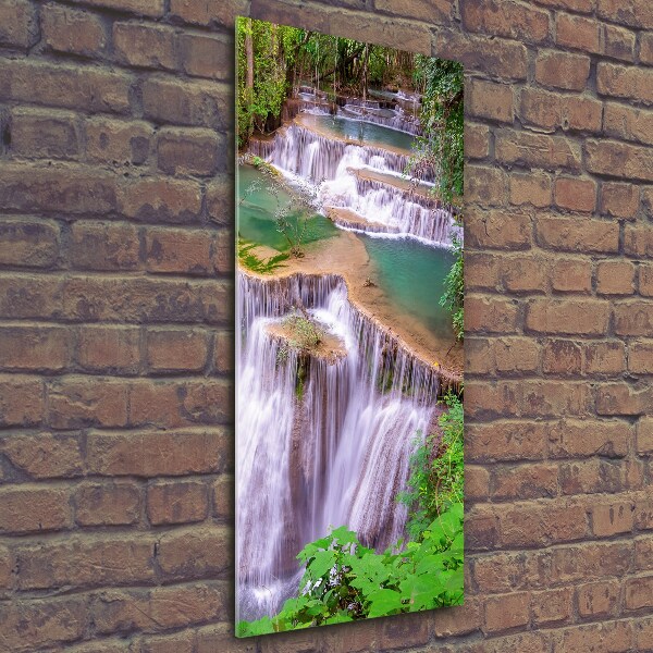 Quadro vetro verticale Cascata