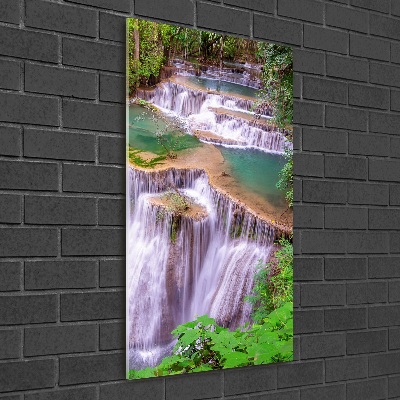Quadro vetro verticale Cascata
