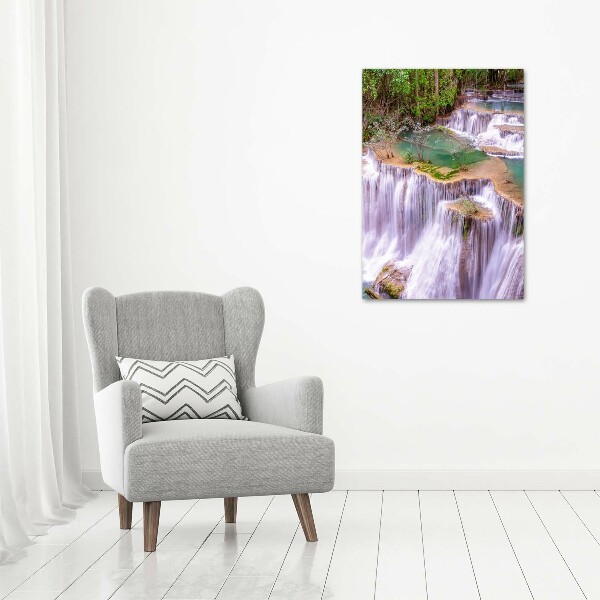 Quadro vetro verticale Cascata