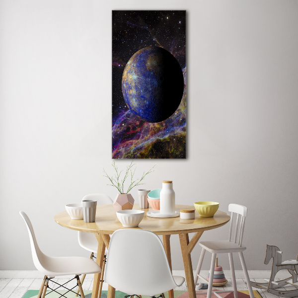 Quadro in vetro verticale Mercurio