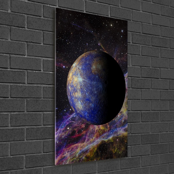 Quadro in vetro verticale Mercurio