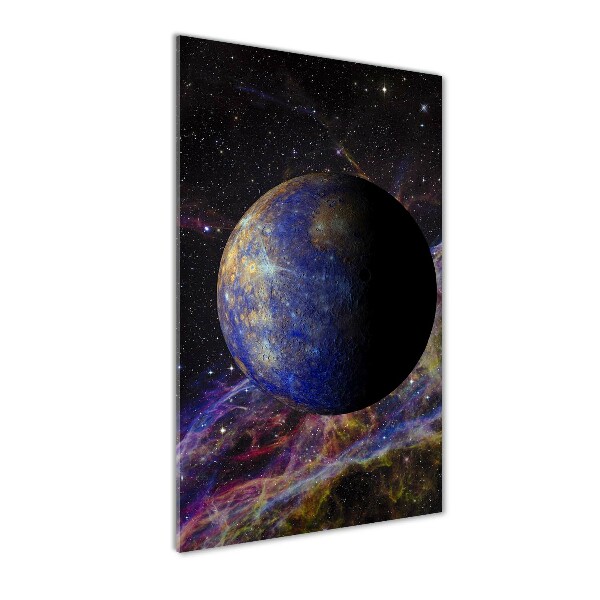 Quadro in vetro verticale Mercurio