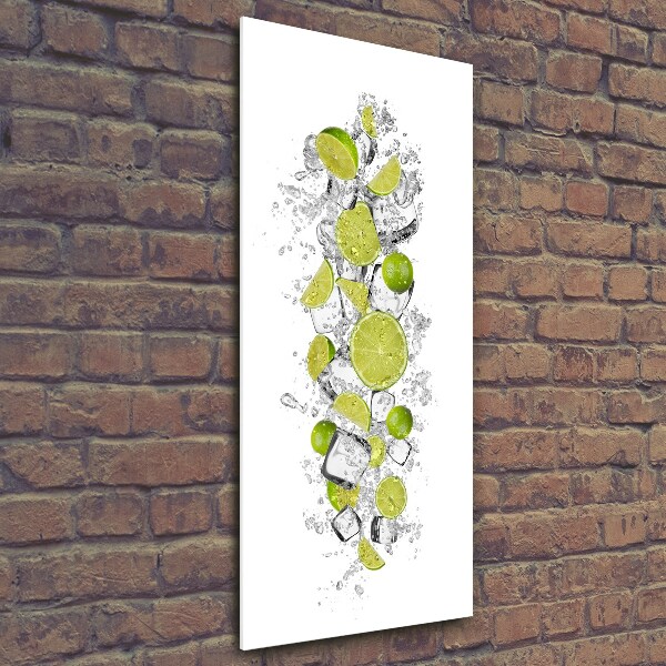 Quadro in vetro verticale Lime