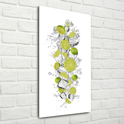 Quadro in vetro verticale Lime