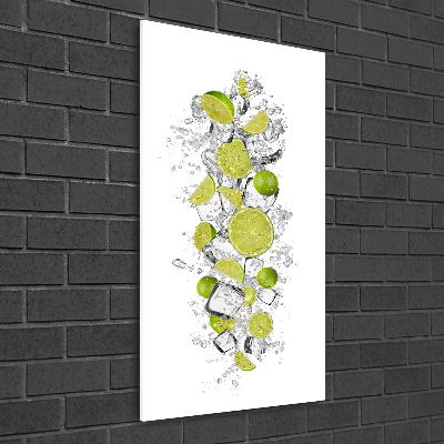 Quadro in vetro verticale Lime