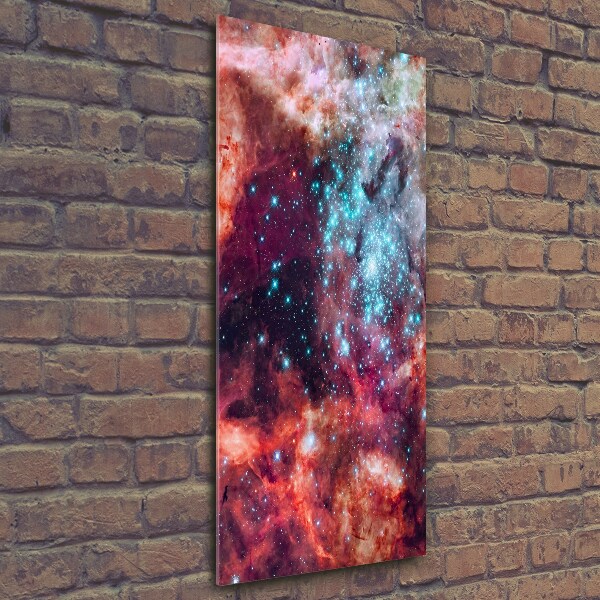 Quadro di vetro verticale Nube di Magellano