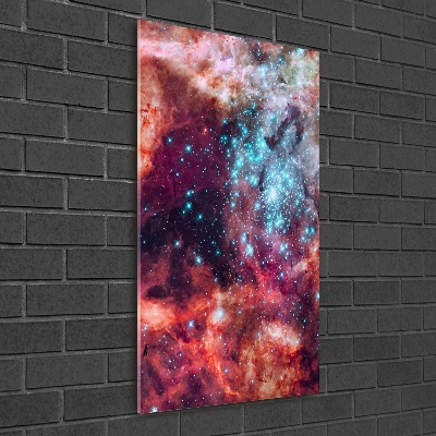 Quadro di vetro verticale Nube di Magellano
