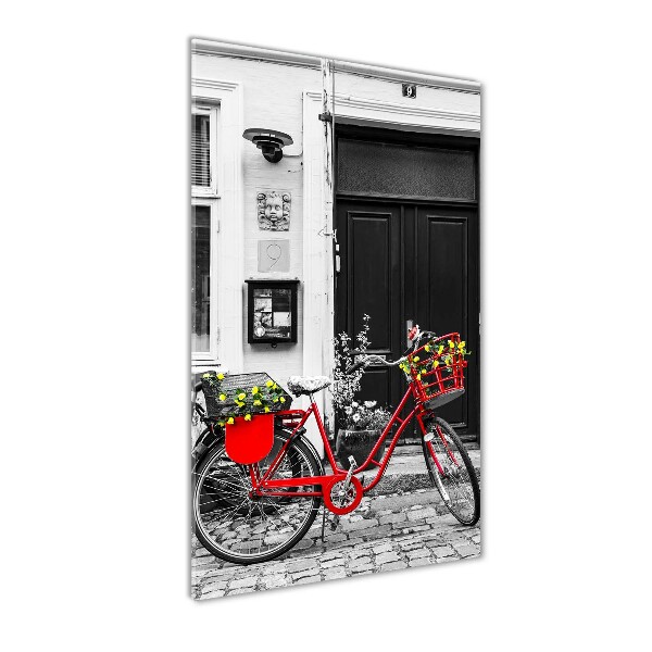 Quadro vetro verticale Bicicletta da città