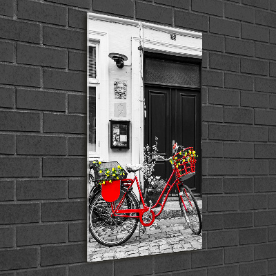 Quadro vetro verticale Bicicletta da città