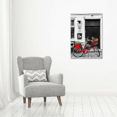 Quadro vetro verticale Bicicletta da città