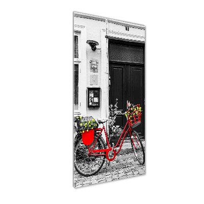 Quadro vetro verticale Bicicletta da città