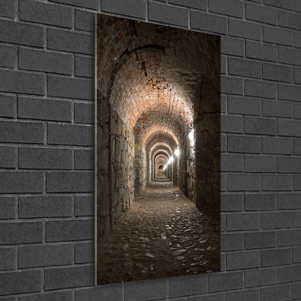 Quadro in vetro verticale Cantine