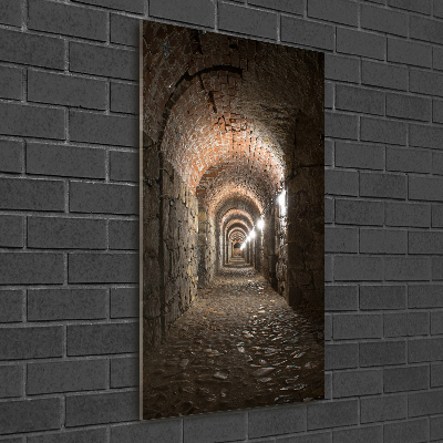 Quadro in vetro verticale Cantine